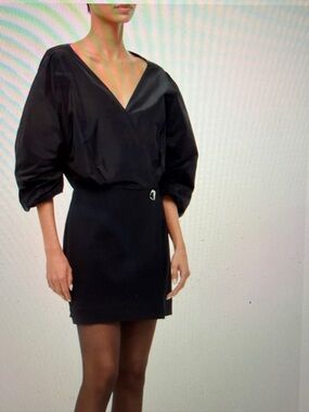 STAUD Black Minidress l Orion Mixed Media